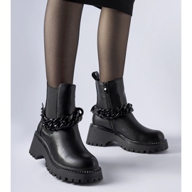 Svarta ankelboots med massiv Beltran-sula 1