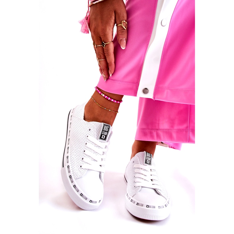 Dam Sneakers Big Star Openwork White FF274024 vit 1