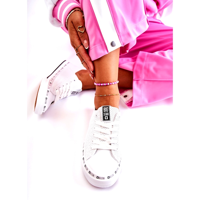 Dam Sneakers Big Star Openwork White FF274024 vit 3