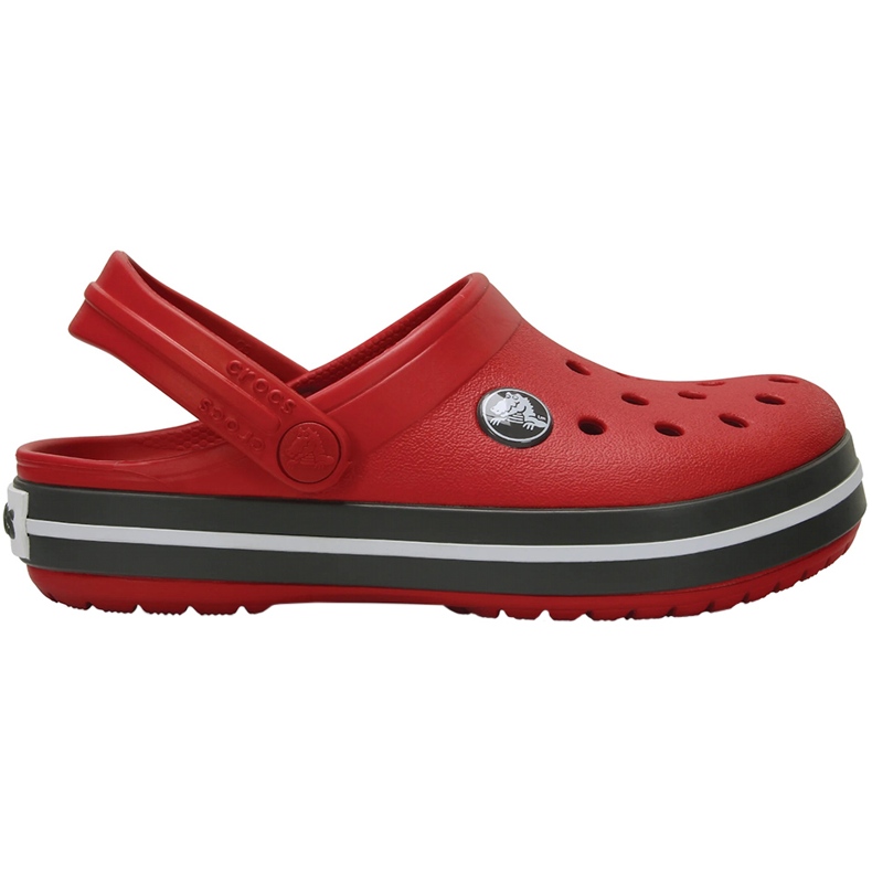 Crocs Kids Crocband Clog barnträskor röd-grå 207006 6IB 1