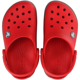 Crocs Kids Crocband Clog barnträskor röd-grå 207006 6IB 2