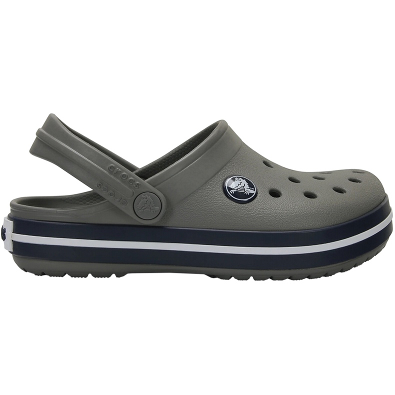 Crocs Kids Crocband Clog barnträskor, grå och marinblå 207006 05H 1