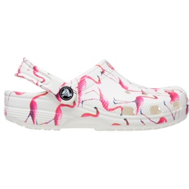Crocs Classic Party Kids barnträskor vit och rosa 207826 1CW 1
