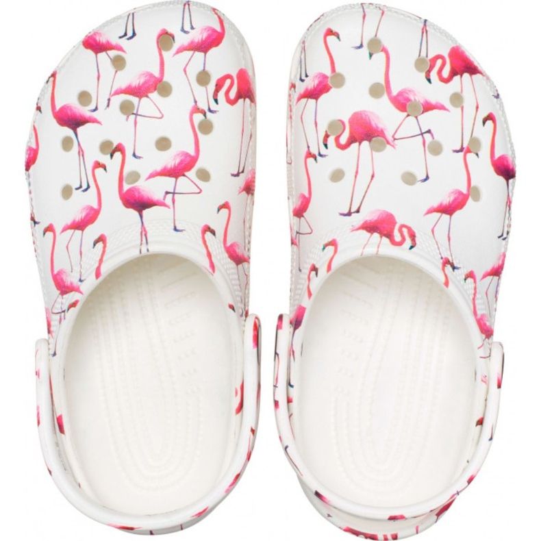 Crocs Classic Party Kids barnträskor vit och rosa 207826 1CW 2