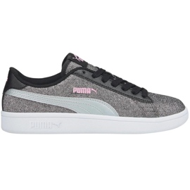 Barnskor Puma Smash v2 Glitz Glam silver 367377 26 silver- 1