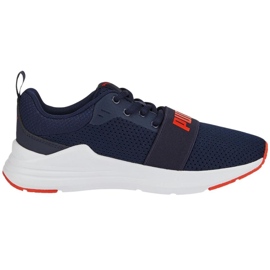 Barnskor Puma Wired Run Jr. marinblå 374214 21 1