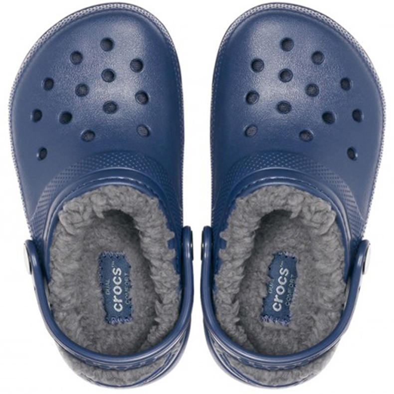 Crocs Fodrad Clog barnträskor, marinblå 207009 459 2