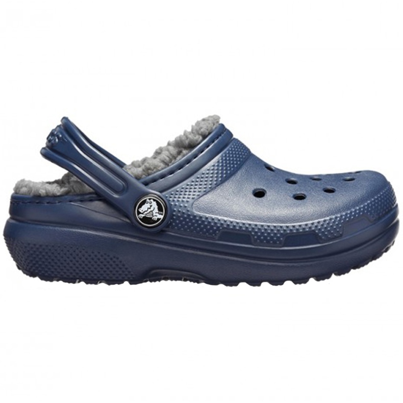 Crocs Fodrad Clog barnträskor, marinblå 207009 459 1