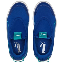 Puma Courtflex v2 Slip On Ps barnskor blå 374858 11 2