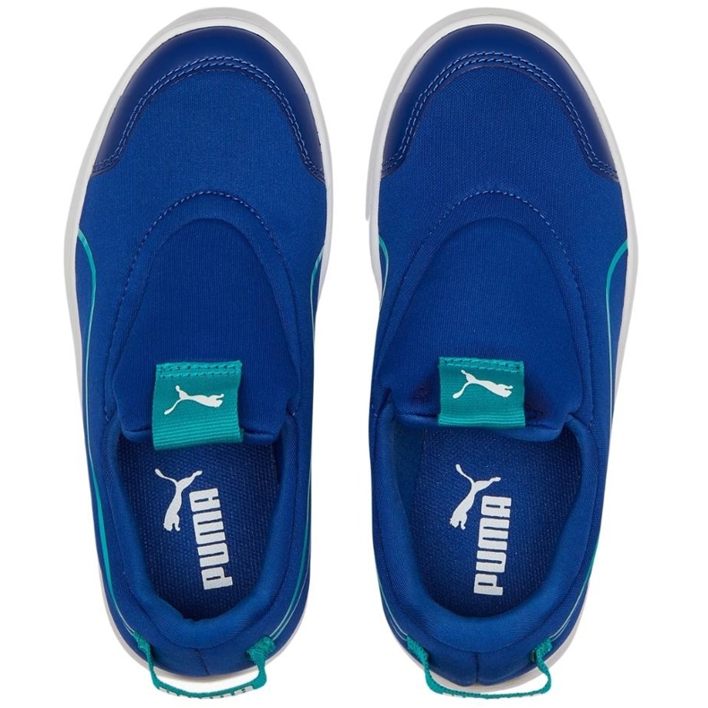 Puma Courtflex v2 Slip On Ps barnskor blå 374858 11 2