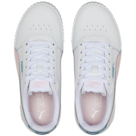 Puma Carina 2.0 Jr vit-rosa barnskor 386185 05 2