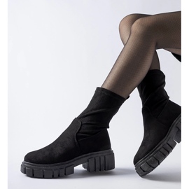 Svarta Montefusco slip-on stövlar i ekomocka 1