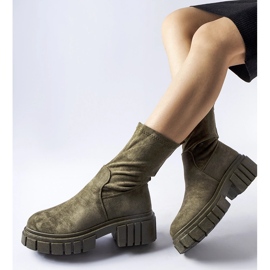 Grön Montefusco slip-on stövlar i ekomocka 1