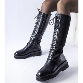 Svarta högisolerade Geronimo-stövlar 1