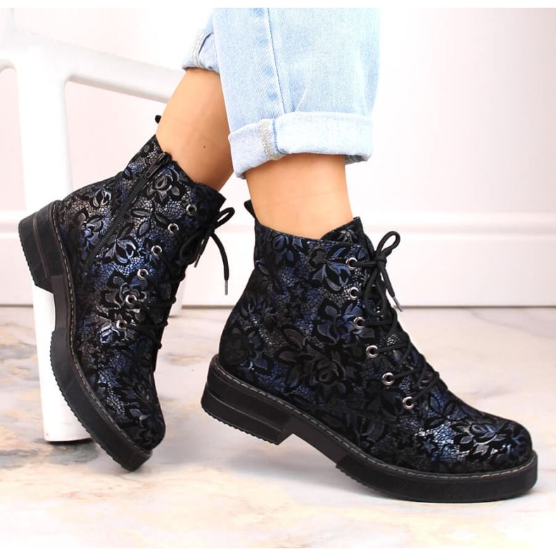 Bekväma isolerade läderstövlar Rieker W RKR637 multicolor mångfärgad 1