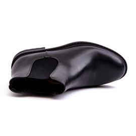 Diamantique Chelsea-stövlar för män Låg Svart Dymidi 1