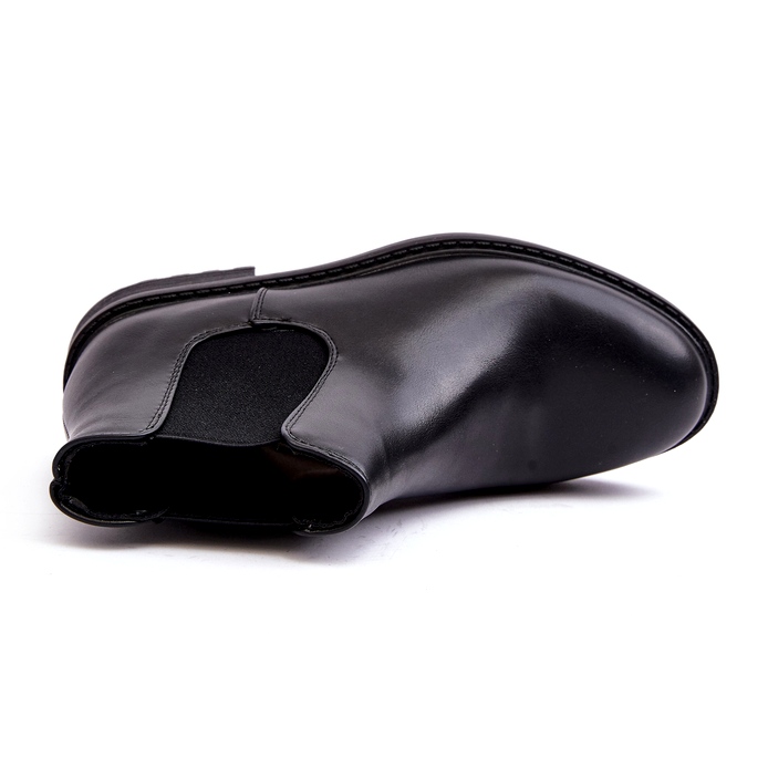 Diamantique Chelsea-stövlar för män Låg Svart Dymidi 1