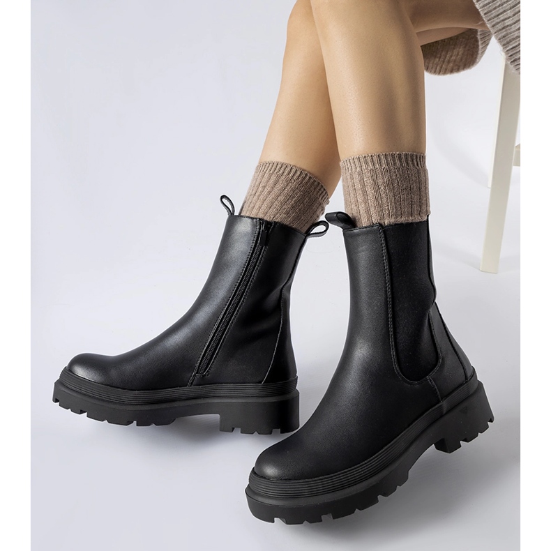 Svarta lätt isolerade Bethesda ankelstövlar 1