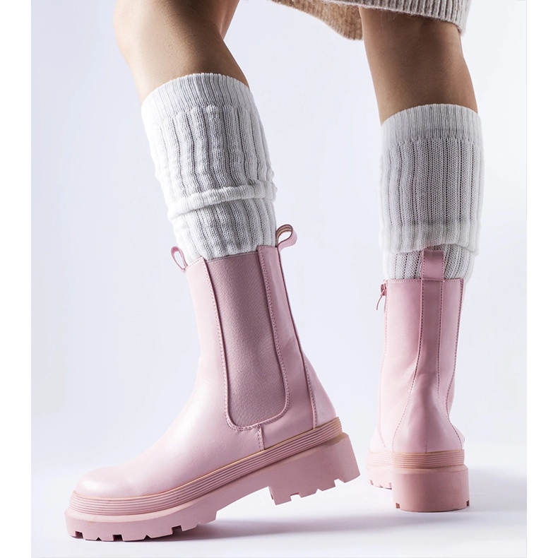 Rosa lätt isolerade Bethesda ankelboots 1