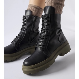 Svarta sneakers med färgglad Quennie-sula 1