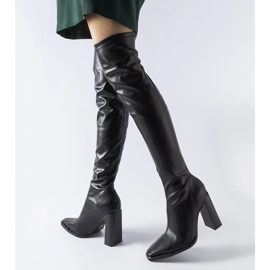 Svarta klassiska högklackade stövlar från Faubourg 1