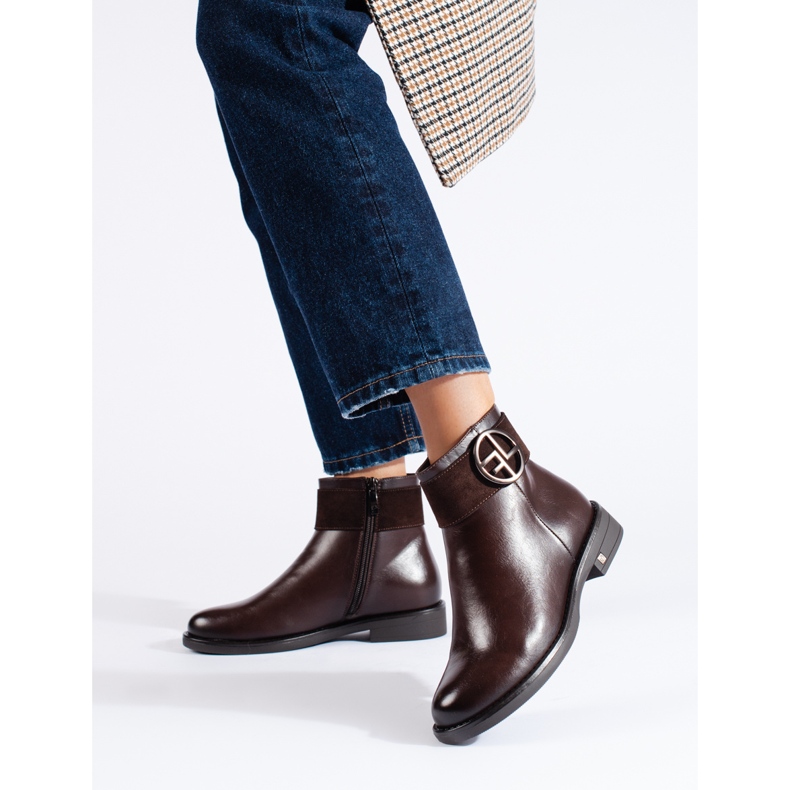 W. Potocki Bruna låga stövlar med platt klack från Potocki 1