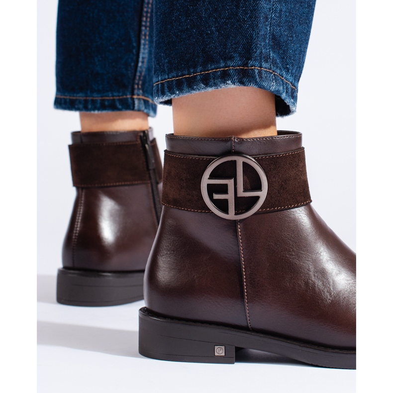 W. Potocki Bruna låga stövlar med platt klack från Potocki 2