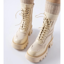 Beiga arbetarskor med massiv Olona-sula beige 2