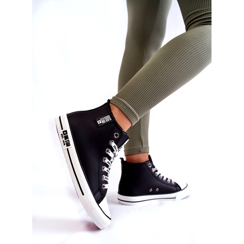 Klassiska högisolerade sneakers Big Star KK274598 Svart 3