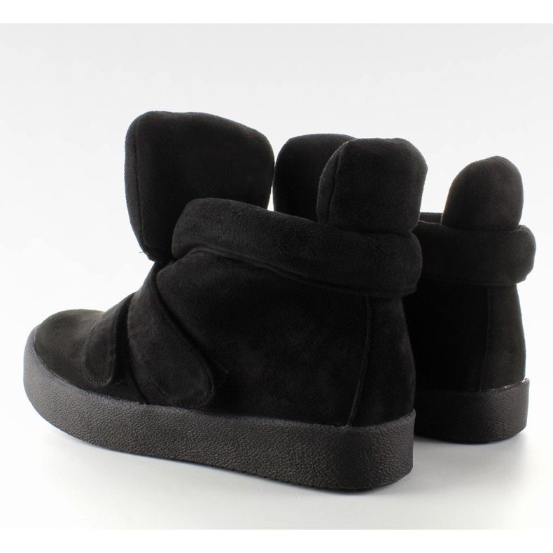 GF-jx29 Svarta sneakers i mocka 1