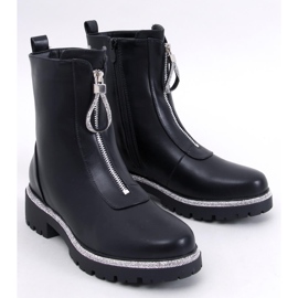 Teah Black ankelboots med cubic zirconia svart 1