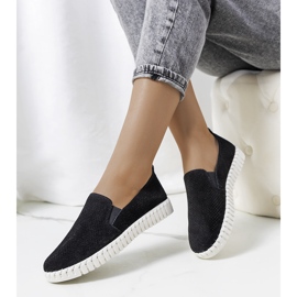 Svarta Madiha sneakers i läder 1