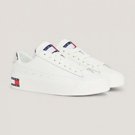 Tommy Hilfiger Vulc Lealther Plat Lc M skor EN0EN02284YBL vit 1