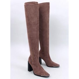 Marlone Khaki höga klackar brun 1