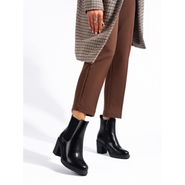 Klassiska svarta Shelovet stövlar 1