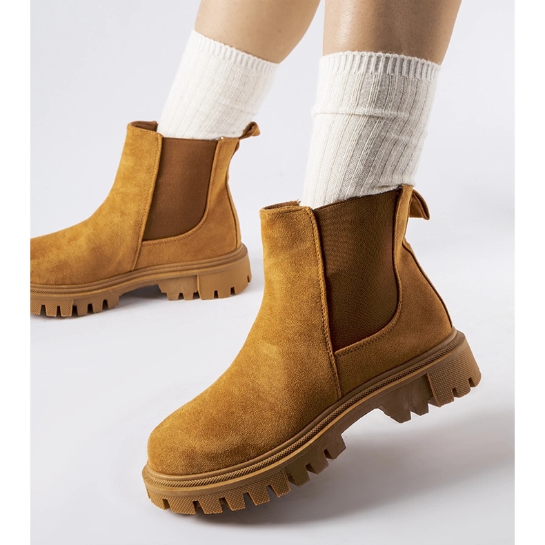 Davenport karamell slip-on ankelboots brun 1