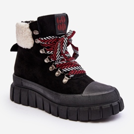 Isolerade Trapper Boots På En Tjock sula, Svart Ralotta 1