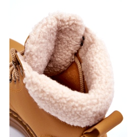 Kvinnestövlar med brun fårskinnrock 1