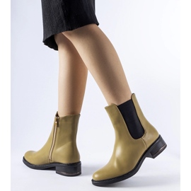 Olivisolerade klassiska Bagnoro stövlar grön 1