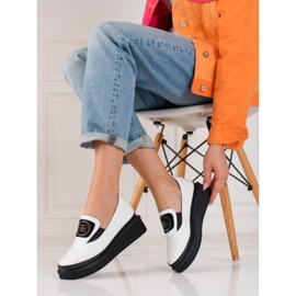 Vita läderskor för kvinnor 1