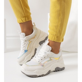 Beige Gossett sneakers vit 2