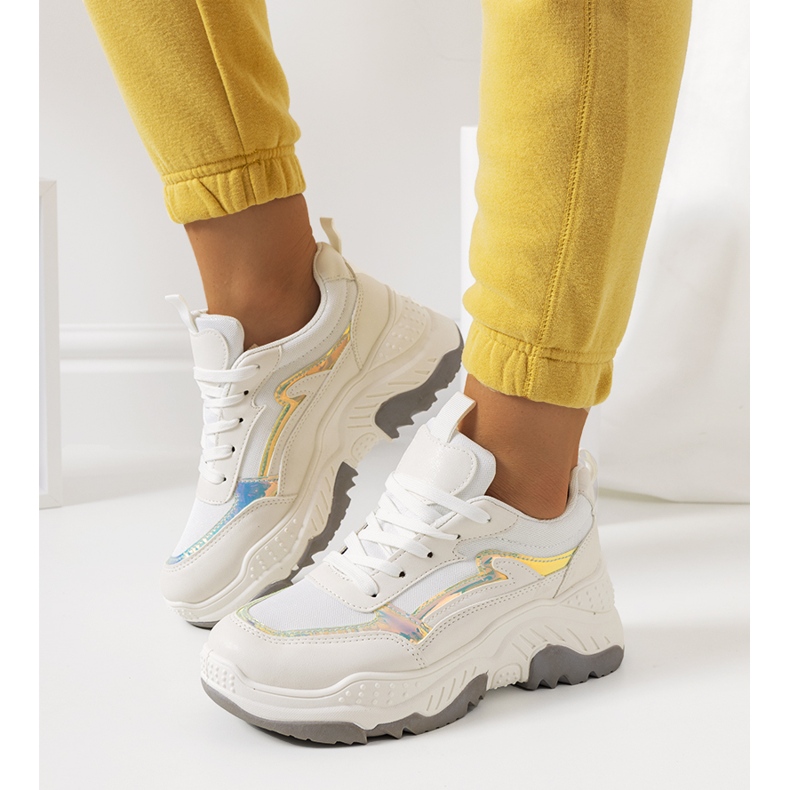 Beige Gossett sneakers vit 2