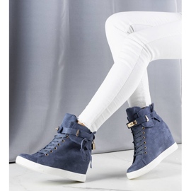 BM Blå wedge sneakers 2