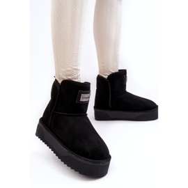 Vegan Waterproof Women's Snow Boots på D.Franklin Black Platform svart 2
