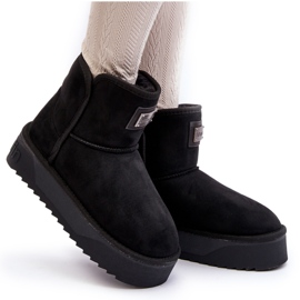 Vegan Waterproof Women's Snow Boots på D.Franklin Black Platform svart 5