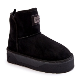 Vegan Waterproof Women's Snow Boots på D.Franklin Black Platform svart 1