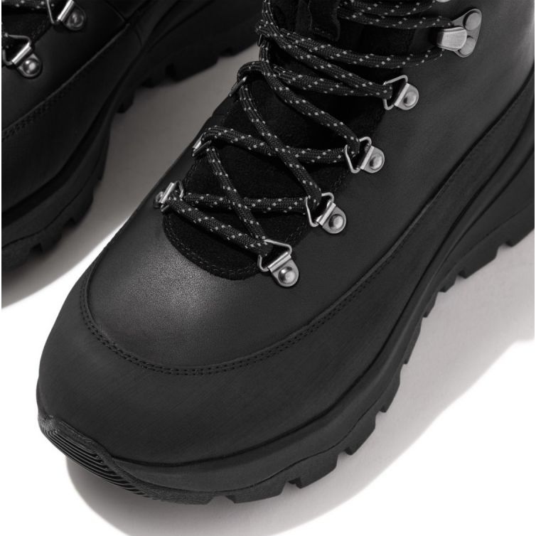 FitFlop Neo-D-Hyker vattentät tyg/mocka promenadstövlar W GP3-090 svart 1