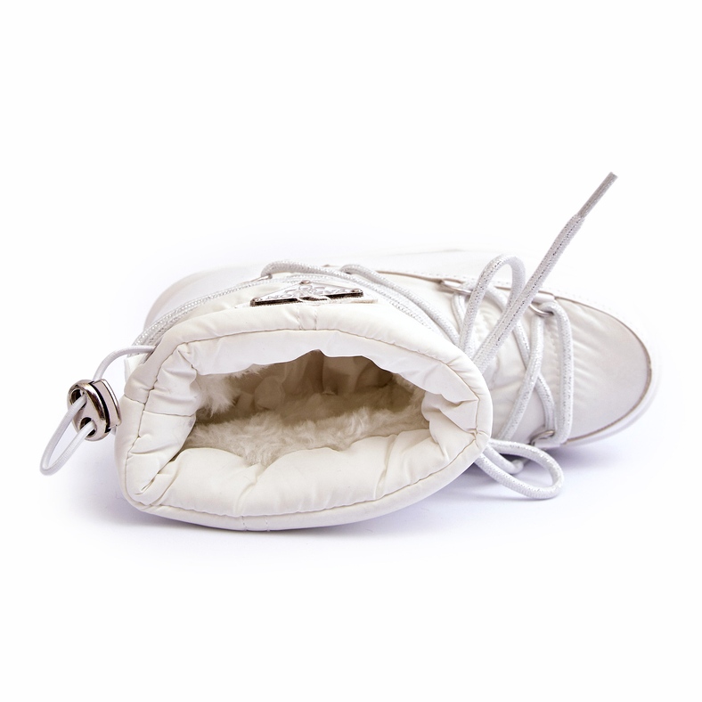 MSMG Isolerade snöstövlar med snörning för barn Vit Colina 2