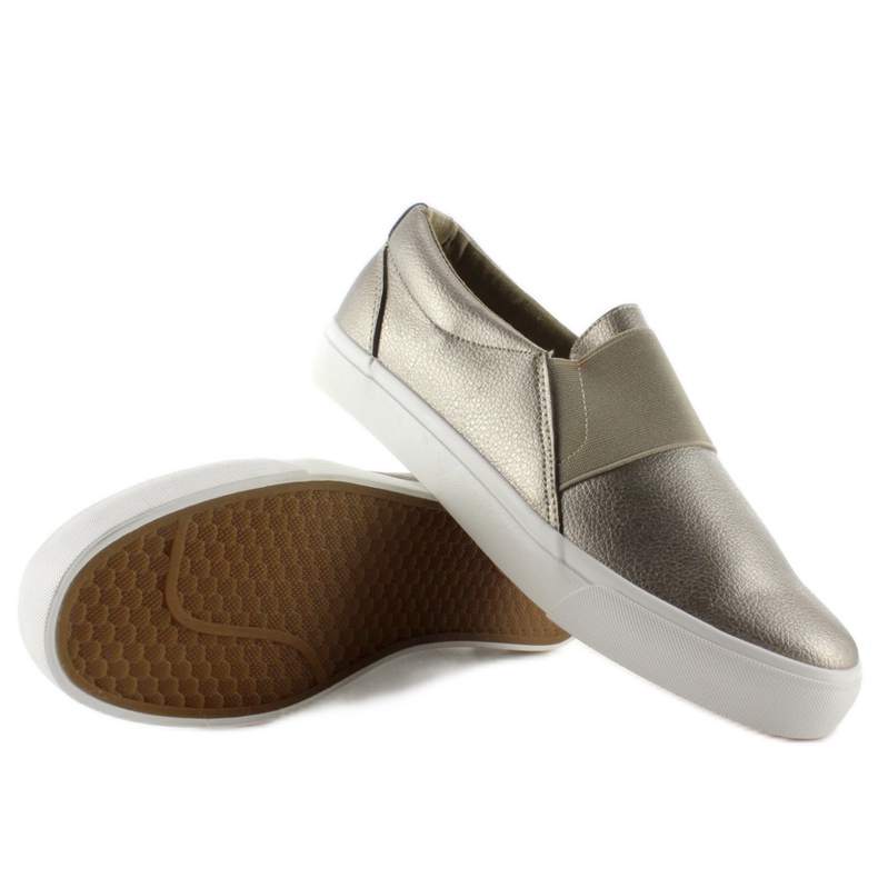 Slip-on sneakers med NB72P Gun Color gummi gul 2