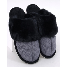 Gregory Black fiskbenstofflor för män svart 1